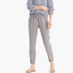J Crew Point Sur seaside linen blend pants